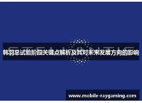 韩羽总试验阶段关键点解析及其对未来发展方向的影响 韩羽总试验阶段关键点解析及其对未来发展方向的影响